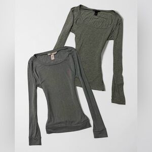 Victoria's Secret Long Sleeve Scoop Neck tops bundle